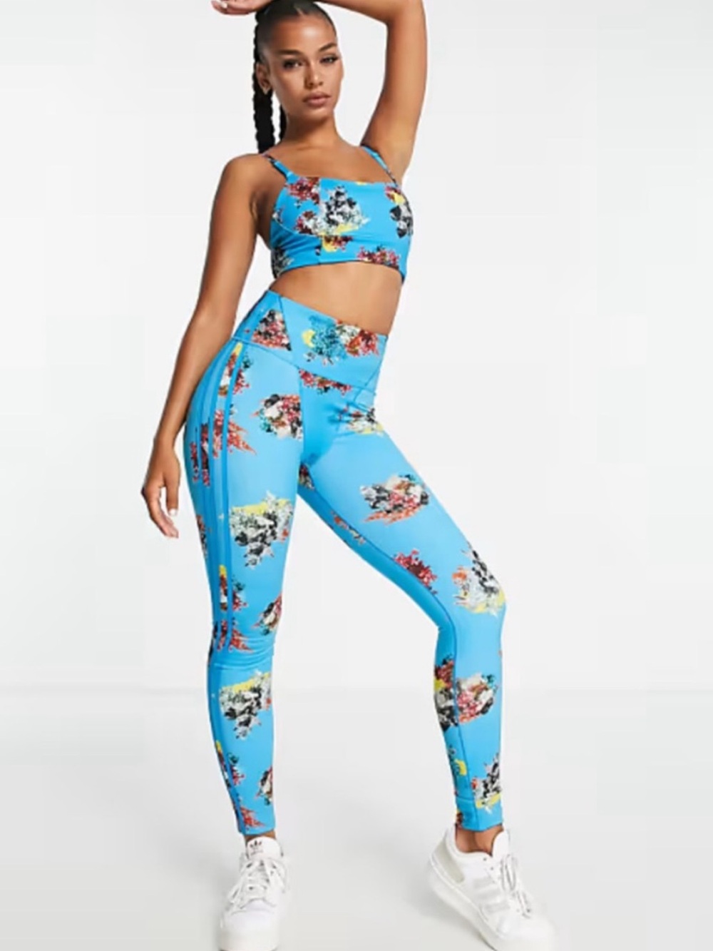 “ADIDAS X IVY PARK” Ivytopia Floral Printed Leggings
